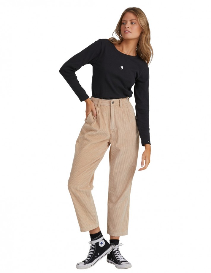 RVCA - Plushed - Beige - Pant Women