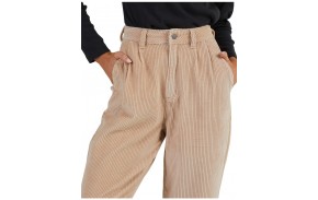 RVCA - Plushed Velours - Beige - Pantalon (gros plan)