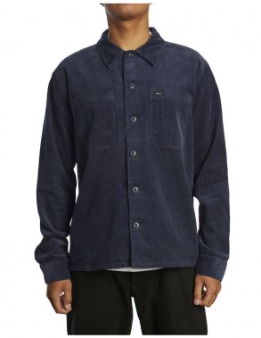 RVCA Americana Corduroy - Moody Blue - Shirt