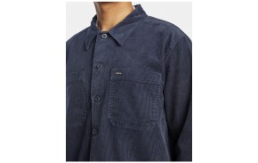 RVCA Americana Corduroy - Moody Blue - Veste - Zoom