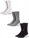 STANCE Icon 3-pack - Bianco/Grigio/Nero - Calzini