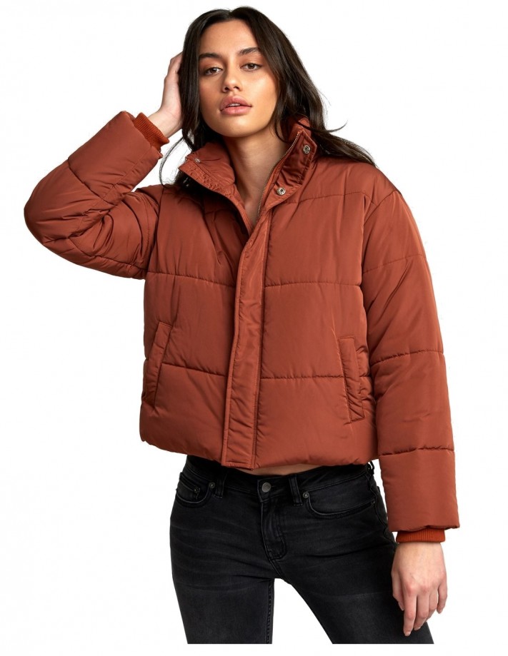 RVCA Eezeh Puffer - Cinnamon - Veste Femmes