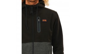 RIP CURL Departed Anti Series - Black/Grey - Veste à capuche (logo)