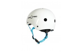 Casque Pro-Tec blanc arrière