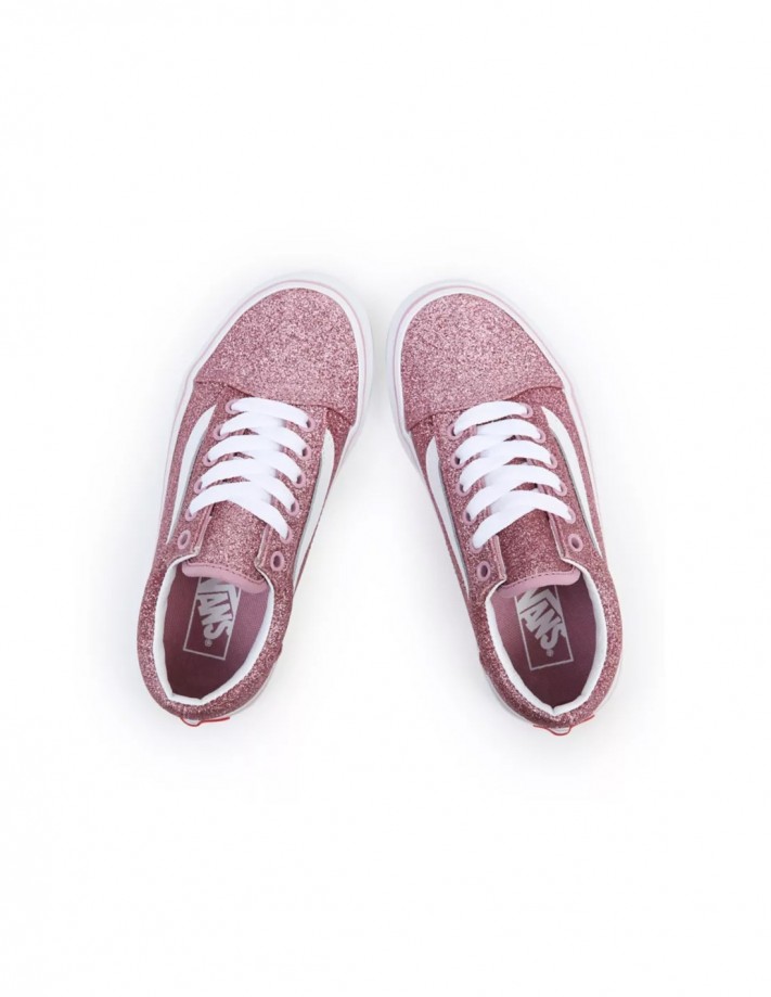 Vans old skool glitter enfant lilac enfants