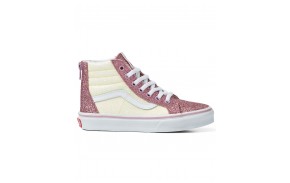 Chaussures de skate enfants VANS Sk8 Hi Paillette - coté