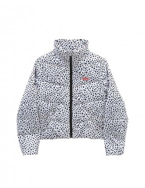 VANS Foundry Puffer Print MTE - Black White - Girl Puffer