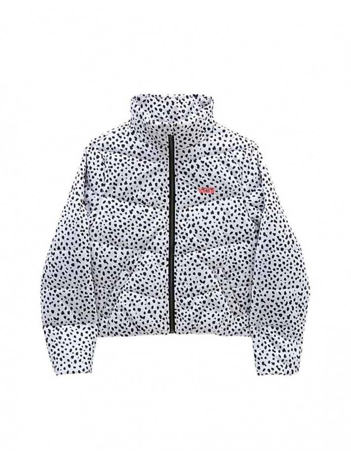 VANS Foundry Puffer Print MTE - Black White - Veste Filles