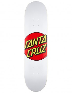 Deck for skate Santa Cruz Classic Dot White 8.0