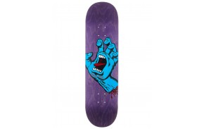 Skateboard deck SANTA CRUZ Screaming Hand 8.375 gros plan