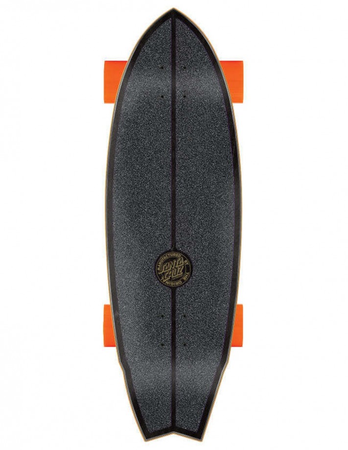 SANTA CRUZ x CARVER Flame Dot Shark 9.85