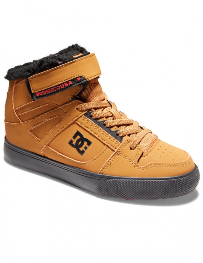 DC Shoes Pure High Winter - Wheat Black - Kids Shoes