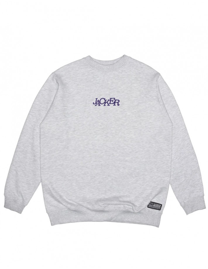 JACKER Select Logo - Gris - Crewneck