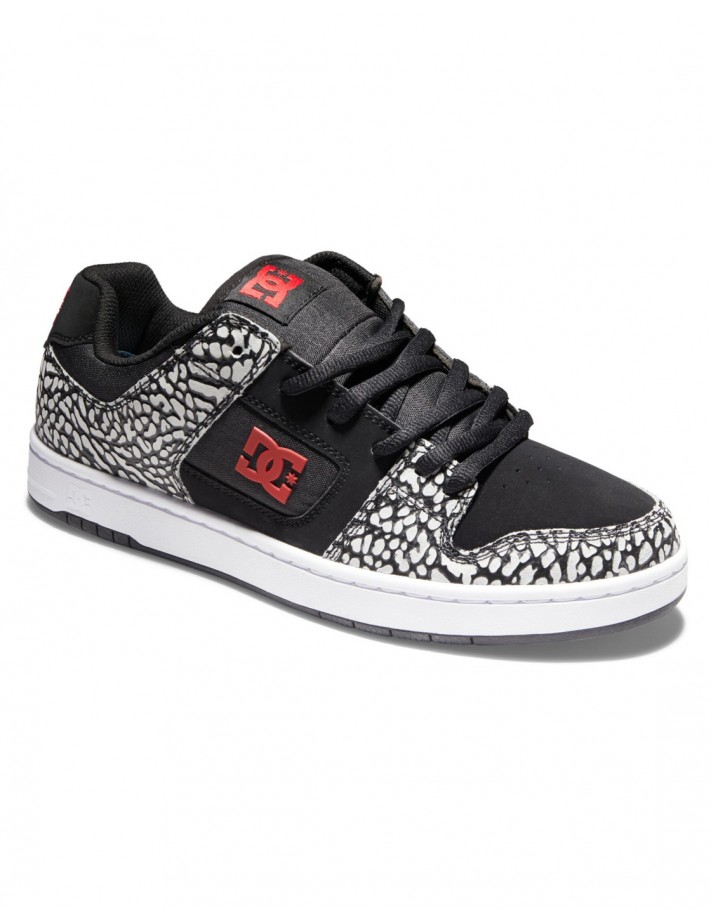 DC SHOES Manteca SE - Black Red Print - Skate shoes