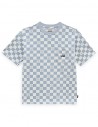VANS Peace Pocket Check - Ashley Blue - T-shirt