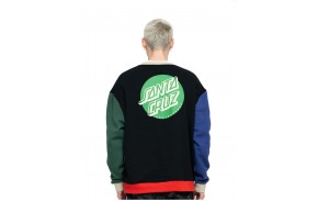 SANTA CRUZ Shadowless Dot - Black/Multi - Sweat Crewneck (dos)