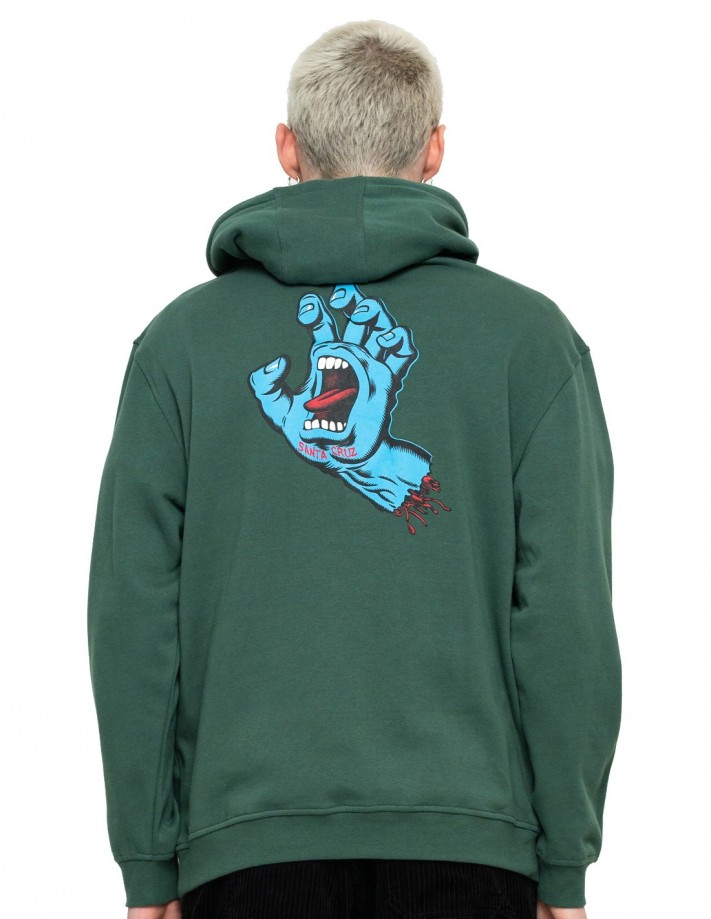 SANTA CRUZ Screaming Hand Chest Cedar Sweat capuche