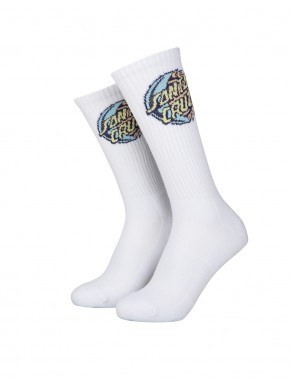 Chaussettes SANTA CRUZ Eclipse Dot Blanches