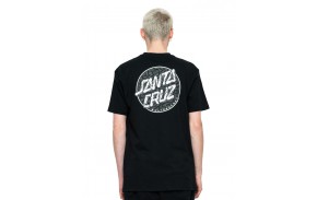 T-shirt SANTA CRUZ pour hommes noir Alive Dot (dos)