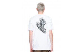 SANTA CRUZ Alive Hand - Blanc - T-shirt (dos)