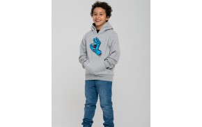 SANTA CRUZ Youth Screaming Hand - Heather Grey - Sweat à capuche Enfants 