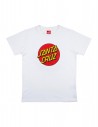 SANTA CRUZ Youth Classic Dot - Bianco - Maglietta per bambini