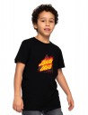 SANTA CRUZ Youth Flamed Not A Dot Front - Negro - Camiseta niño
