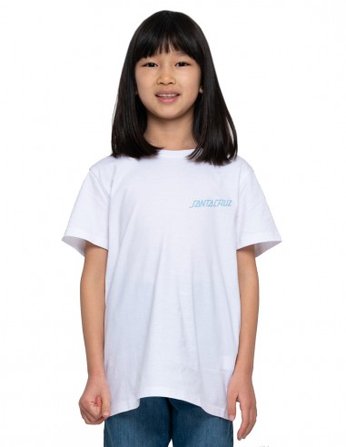 T-shirt blanc pour enfants SANTA CRUZ