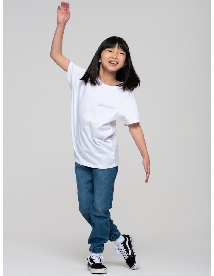 SANTA CRUZ Youth Shadowless Dot White T-shirt Kids