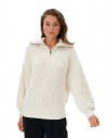 RIP CURL Seeker 1/4 Zip - Bone - Women's Sweater