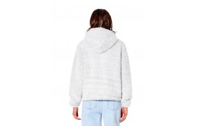 RIP CURL Dark and Stormy - Off White - Sweat à capuche zippé (dos)