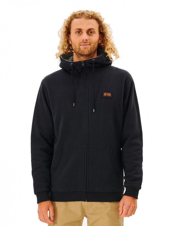 Sweat à capuche zippé RIP CURL Noir