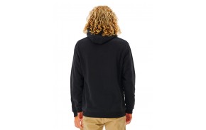 RIP CURL Revival Lined - Black - Sweat à capuche zippé (dos)