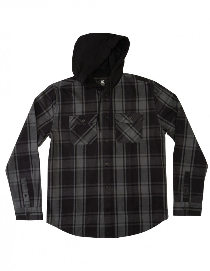 Chemise à carreau à capuche DC Shoes pour hommes