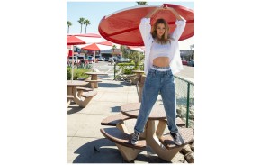 Women's pants. Denim jeans RVCA Stella Maxwell