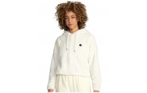 RVCA Fuzzy Zip - Cloud - Women Hoodie Sweater