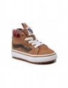 VANS Bambini SK8-Hi Zip MTE-1- Plaid Marrone/Nero - Scarpe per bambini