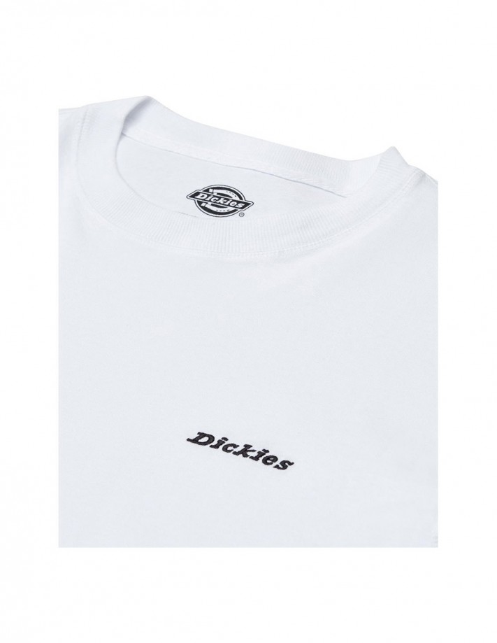 DICKIES Loretto - Blanc - T-shirt à manches longues (logo)