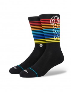 STANCE Wiggles - Black - Socks (Keith Haring)