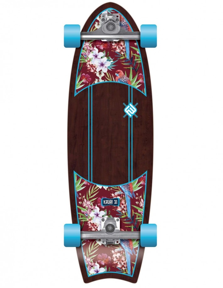 FLYING WHEELS Kauai 31" Parrot - Surfskate complet