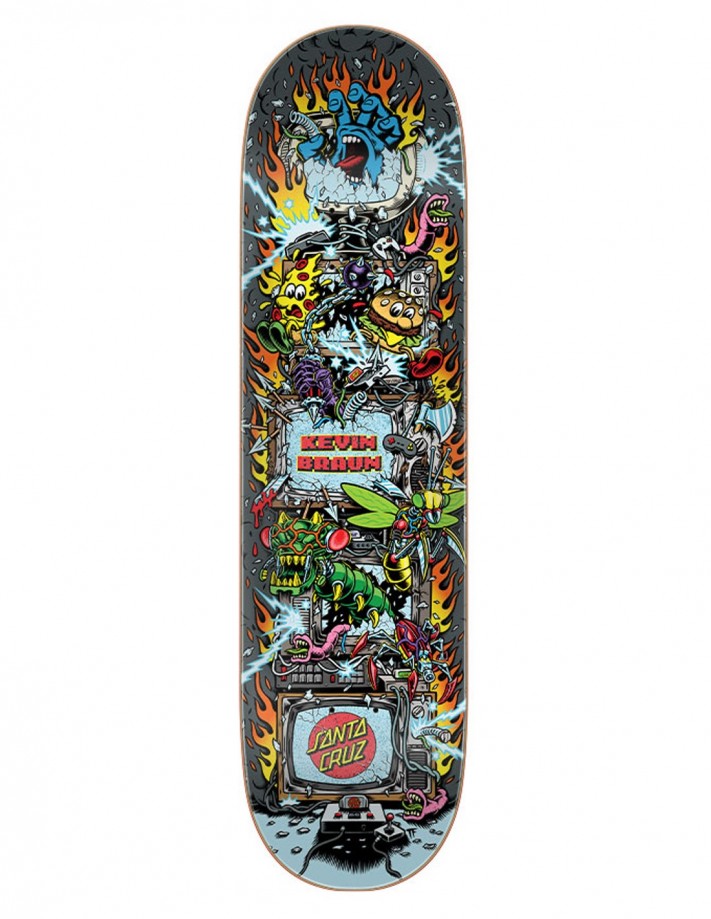 SANTA CRUZ Braun Game Over Everslick 8.25" - Skateboard Deck