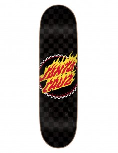 SANTA CRUZ Flame Dot Check 7-Ply Birch 8.5" - Skateboard Deck
