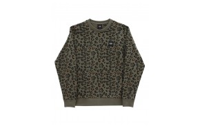 VANS Floral Animal - Vert - Sweat Crewneck Femmes