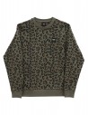 VANS Floral Animal - Verde - Felpa girocollo da donna