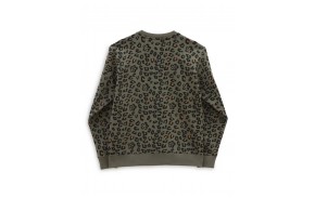 VANS Floral Animal - Vert - Sweat Crewneck Femmes (dos)