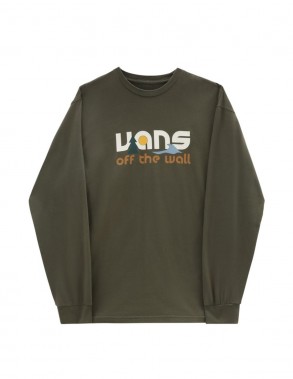 VANS Coastal Vintage - Vert - T-shirt à manches longues