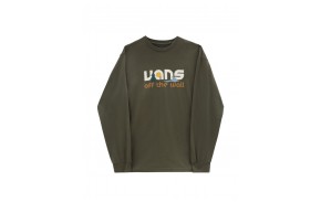 VANS Coastal Vintage - Vert - T-shirt à manches longues