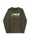 VANS Coastal Vintage - Grün - Langärmeliges T-Shirt