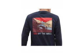 VANS Outdoor Club - Navy - T-shirt à manches longues (design)