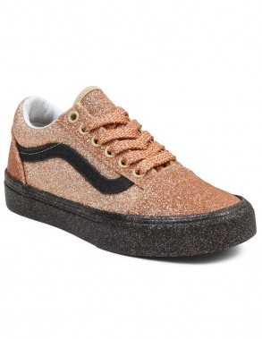 VANS Old Skool Party Glitter - Black/Gold - Zapatillas para mujeres